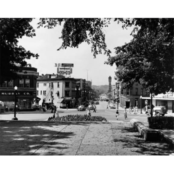 Superstock SAL2551086LARGE Group of People Walking On A Road Madison Wisconsin USA Poster Print, 24 x 36 - Large