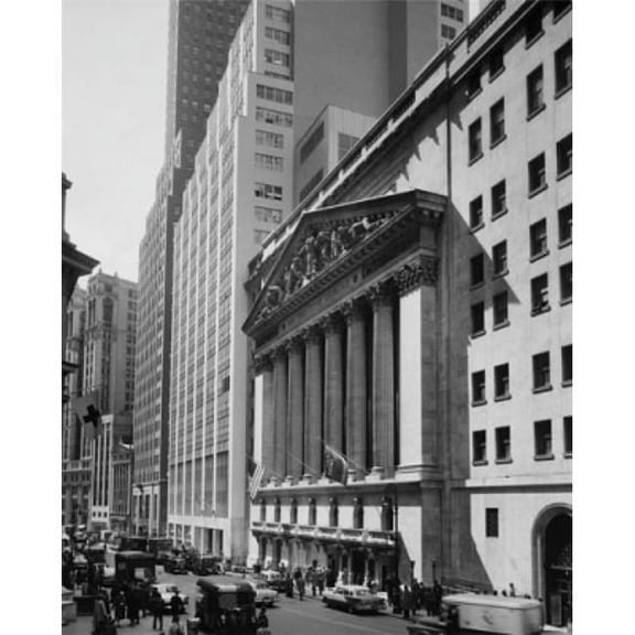 Superstock SAL2558839 Facade of A Stock Exchange New York Stock Exchange Wall Street Manhattan New York City USA Poster Print, 18 x 24