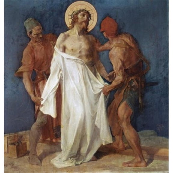 Superstock SAL900297 Jesus is Stripped of His Garments, 10th Station of The Cross Martin Feuerstein, 1856-1931 French St. Anna Church Munich Germany Poster Print, 18 x 24