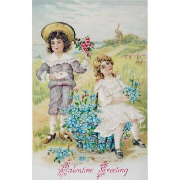 Superstock SAL9801077 Valentine Greeting Nostalgia Cards 1900 Poster Print, 18 x 24