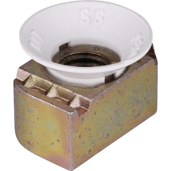Superstrut 1/4 In. Nylon Cone Case Hardened Steel Nut Channel Nut ZCM100-1/4-10