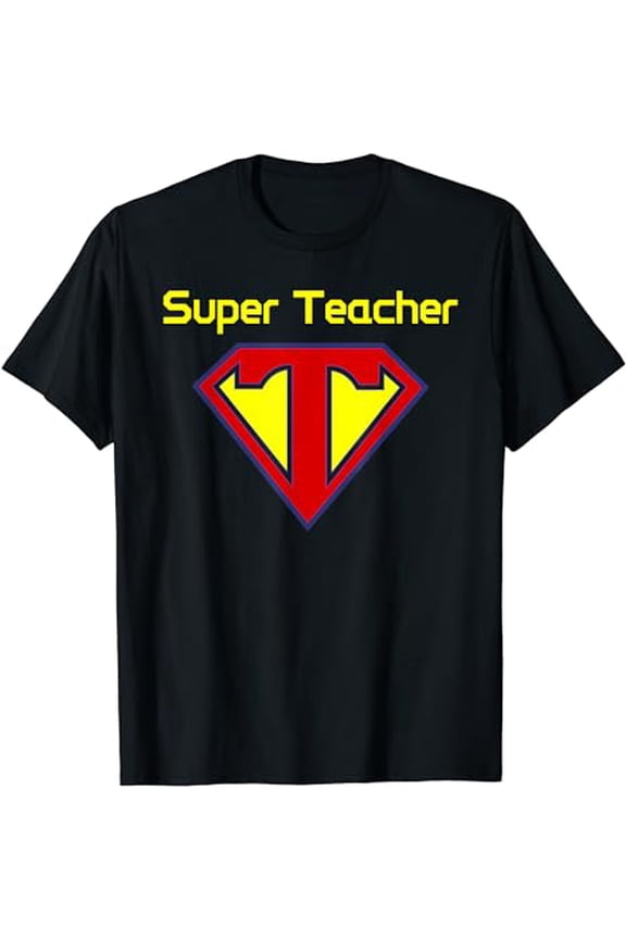 Superteacher Superhero Funny Teacher T-shirt T-Shirt
