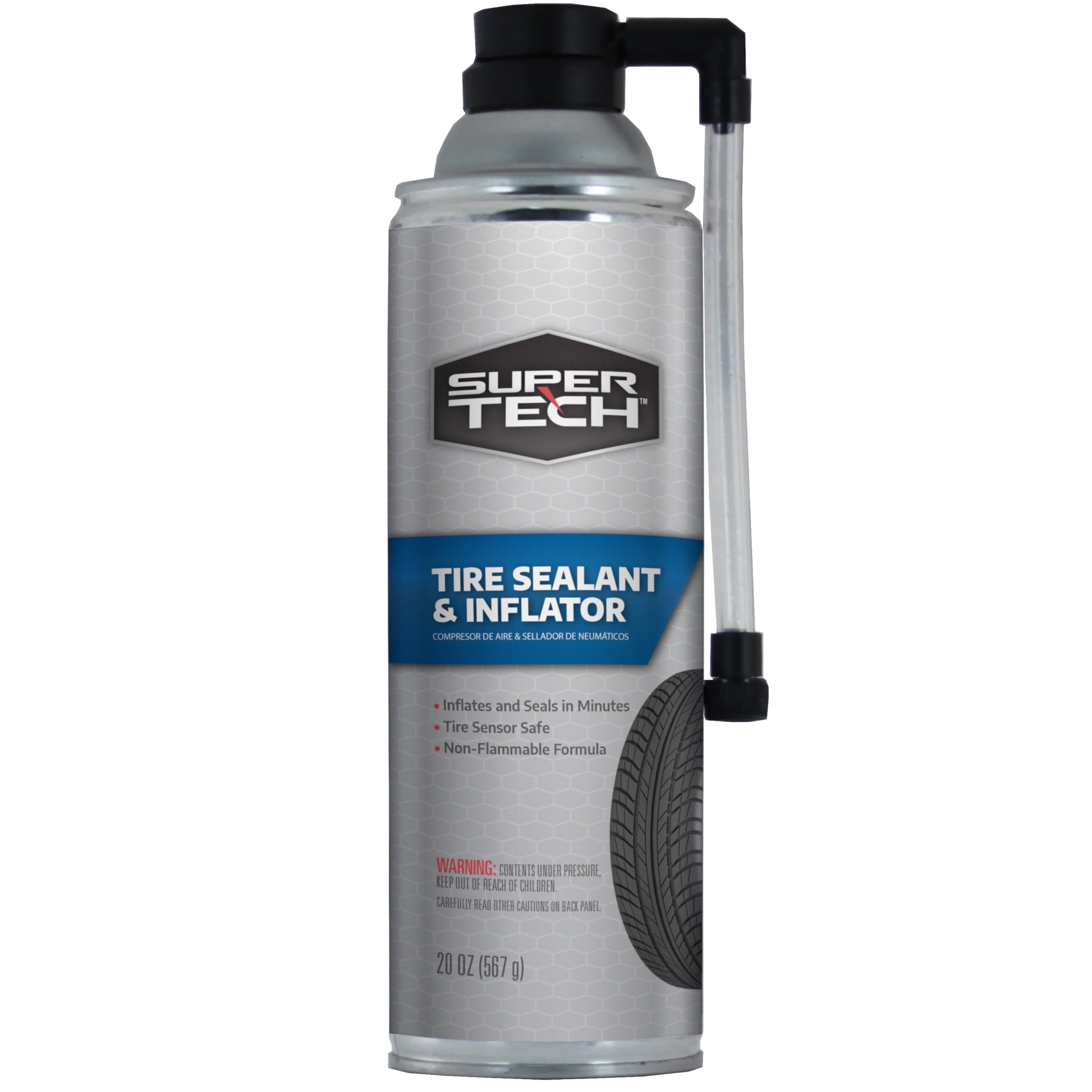 Supertech Aerosol Tire Inflator 20oz - 65001