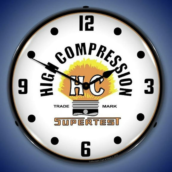 Supertest High Compression Wall Clock, Lighted: Parts / Service Theme