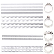 Supertina Ring Sizers for Loose Rings Women Men 12 pack, Silicone Ring Size Adjuster, Clear