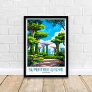 Supertree Grove Singapore Travel Print Wall Decor Wall Art Supertree Grove Wall Hanging Home D cor Supertree Grove Gift Art Lovers Singapore