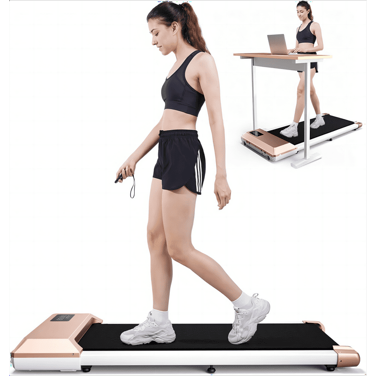 Superun Walking Pad Treadmill 2.5Hp, Ultra-Quiet with Remote Control-Under  Desk Treadmill 2 in 1 Walking and Jogging with Remote Control LED