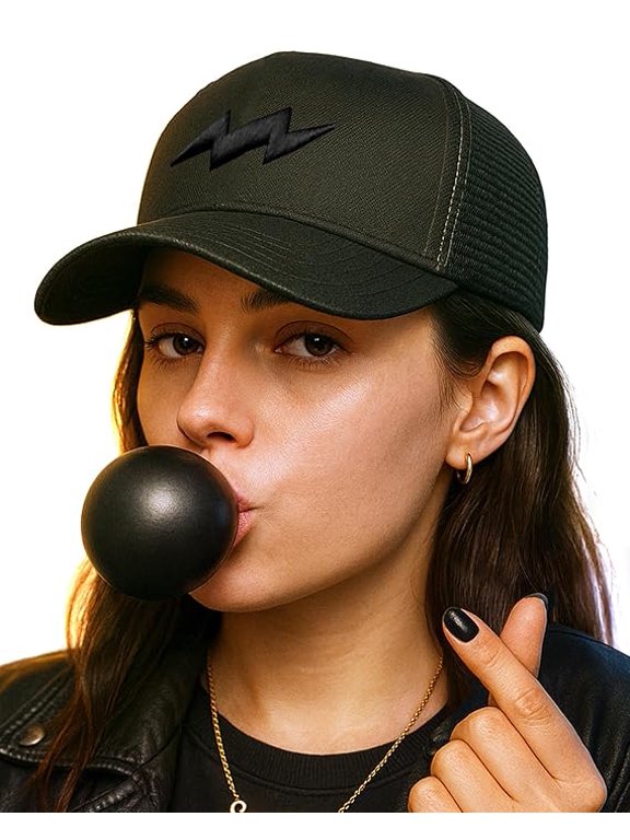 Thunder Padded Trucker Cap, Black