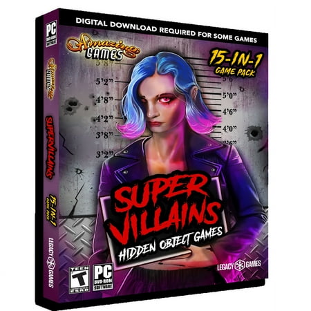 Supervillains: 15 in 1 Hidden Object Game Pack, Legacy Games, PC, L-3799