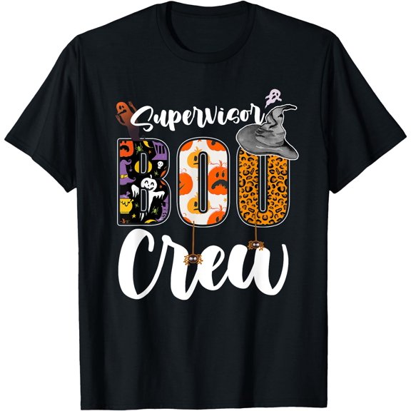 Supervisor Boo Crew Halloween Manager S-5XL T-Shirt