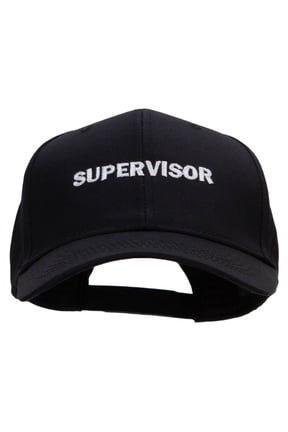 Supervisor Solid Cotton Twill Low Profile Snap Cap - Black OSFM