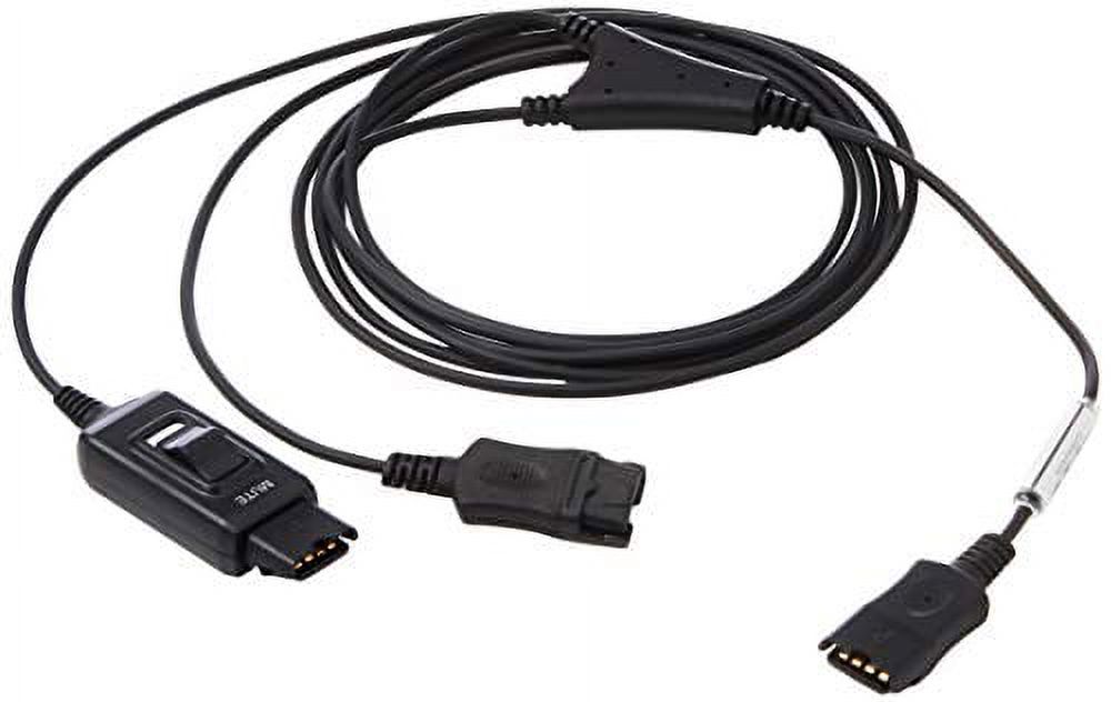 Supervisory Splitter Y-Cord for Plantronics, AddaSound, VXI-P with Mute Button | Compatible with Plantronics H/HW QD Wired He - image 1 of 7