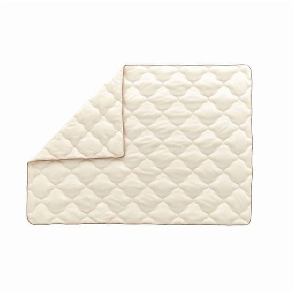 Superwashed Wool Quilt - White - Queen Size - Hypoallergenic Comfort