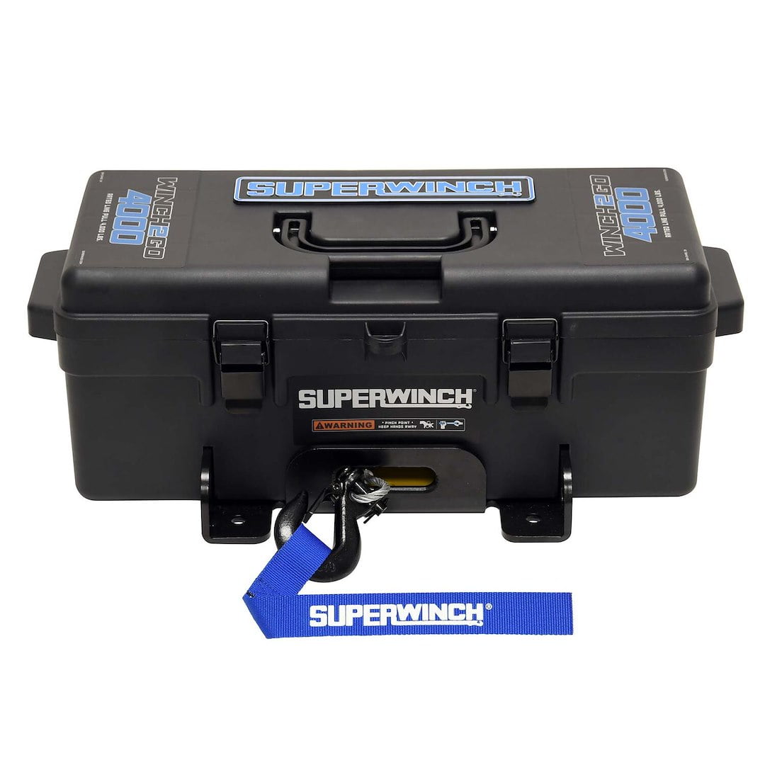 Superwinch 1140222 Winch2Go 4000lb Capacity Electric Power Winch with ...