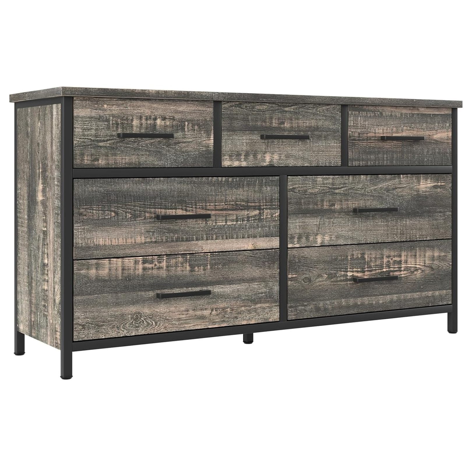 Superwum 7 Drawer Dresser for Bedroom, Farmhouse Wood Dressers & Chests