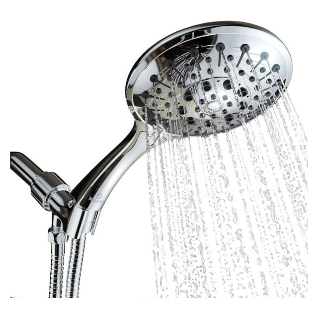 Superwum Aquarius Handheld Chrome Shower Head With Hose (Extra Long