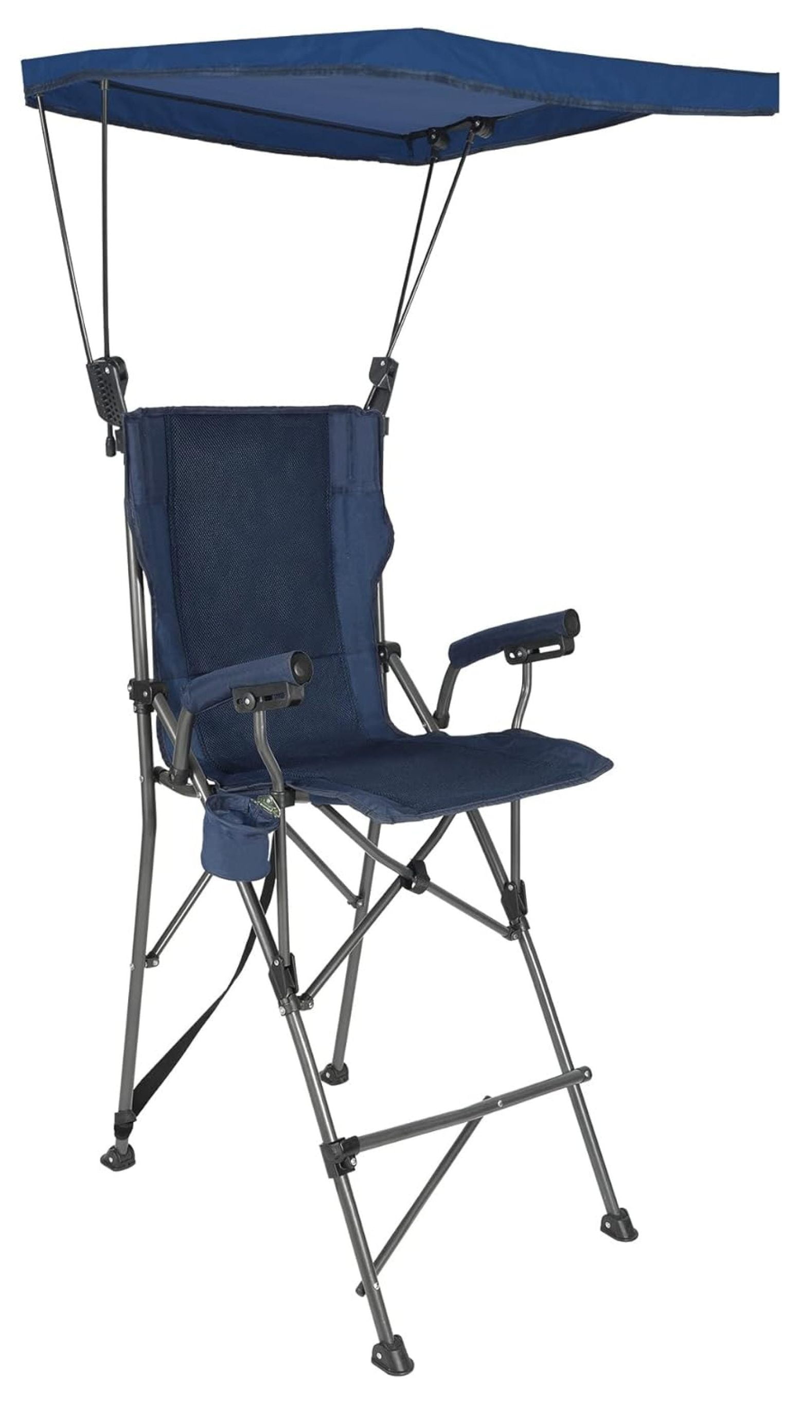 Superwum Extra Tall Folding Chairs with Canopy Shade for Adults