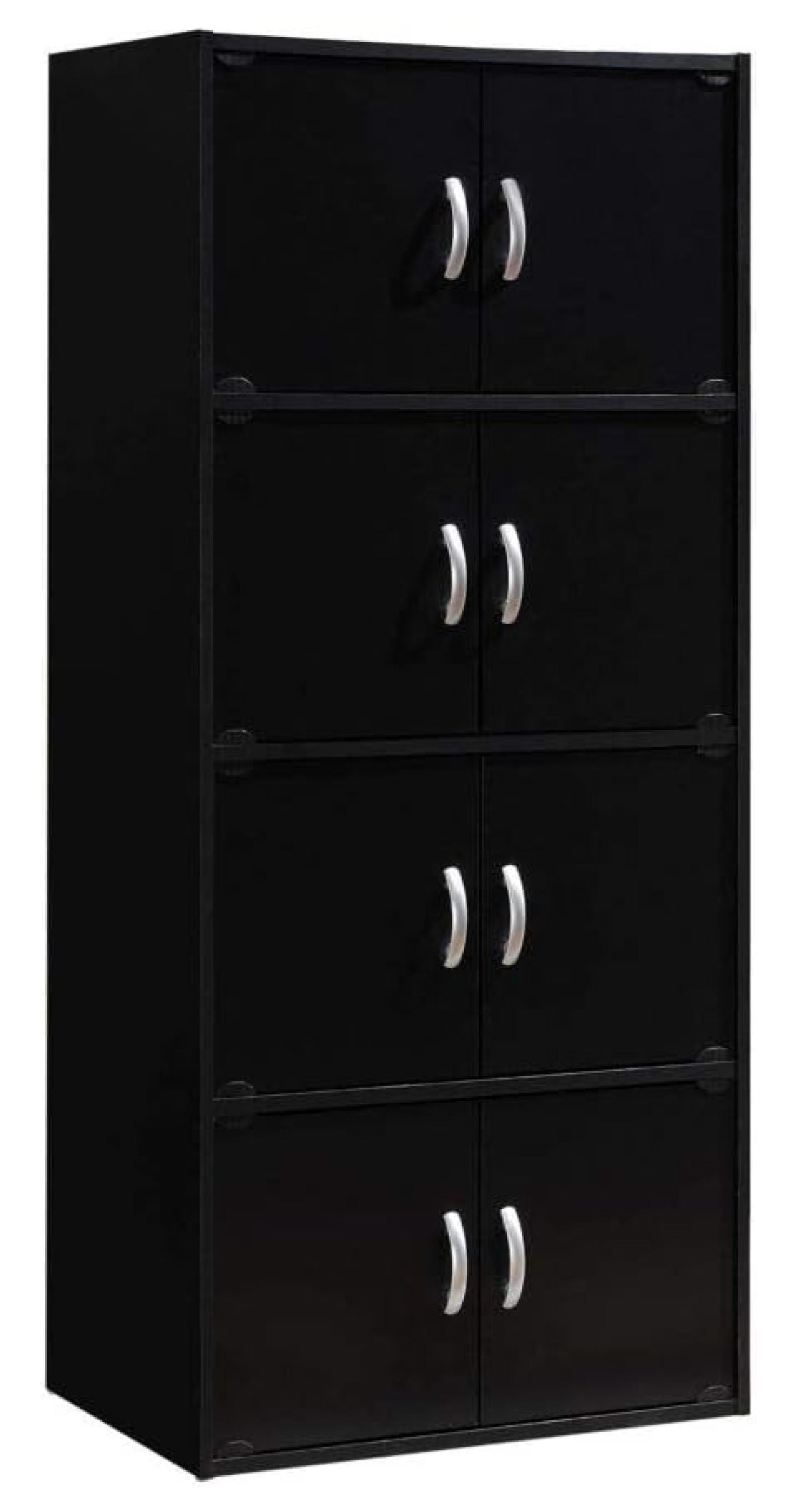 Black 57" Tall Multipurpose Office Storage Cabinet
