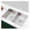 Superwum NEW 32 x 18 inch Undermount Double Bowl Kitchen Sink, 304