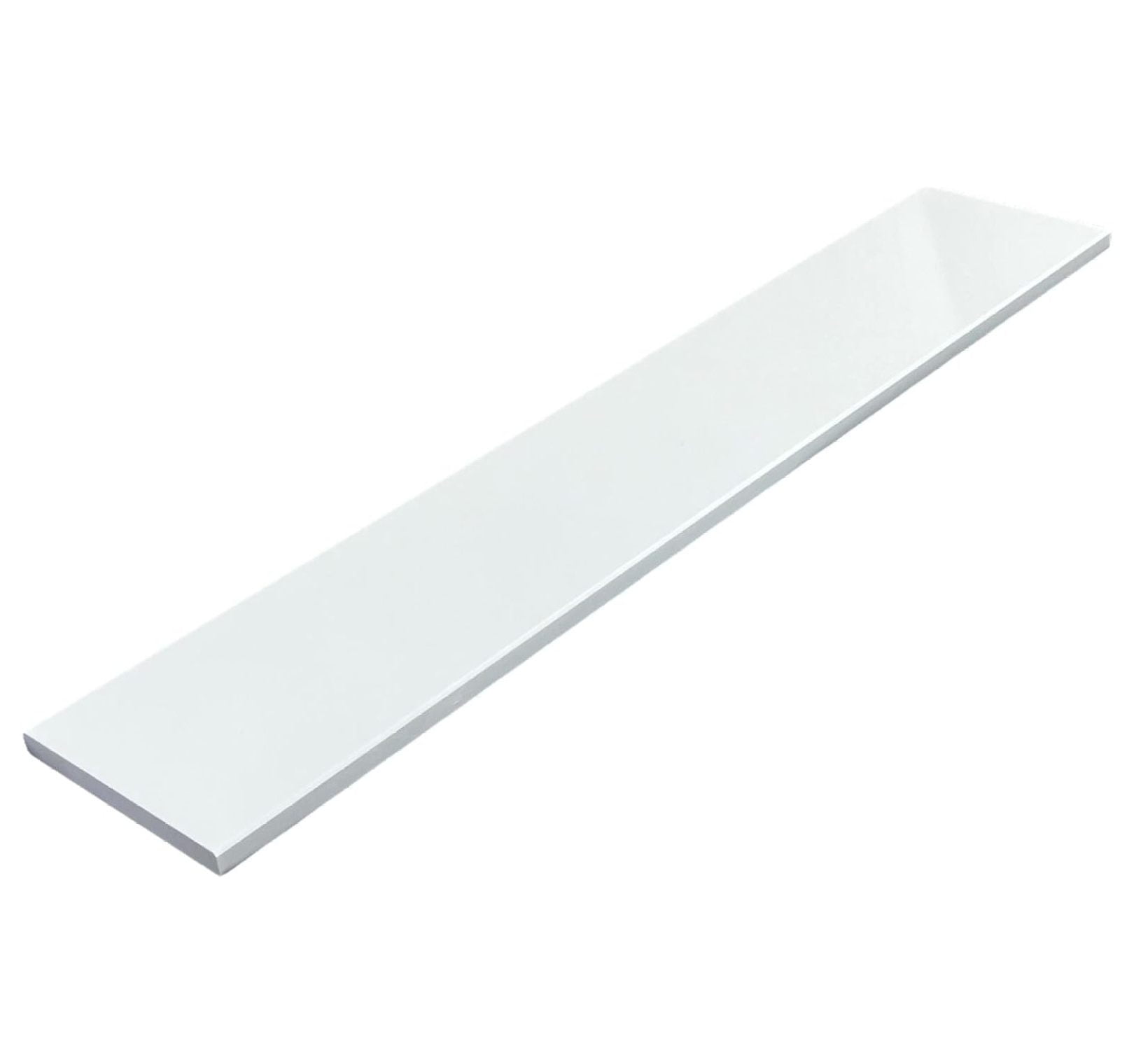 Superwum Super White Engineered Marble Threshold for Shower Curb