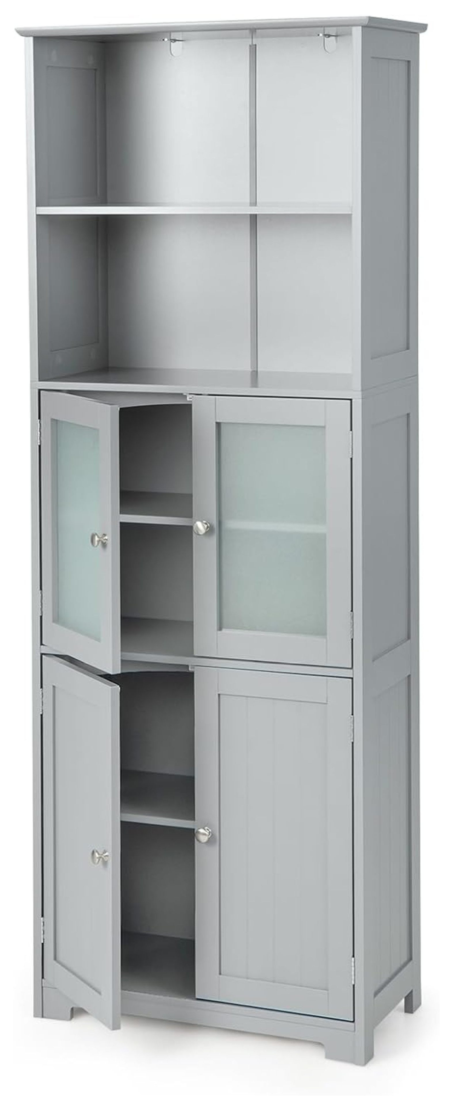 Superwum Tall Bathroom Storage Cabinet, Freestanding Kitchen Pantry ...