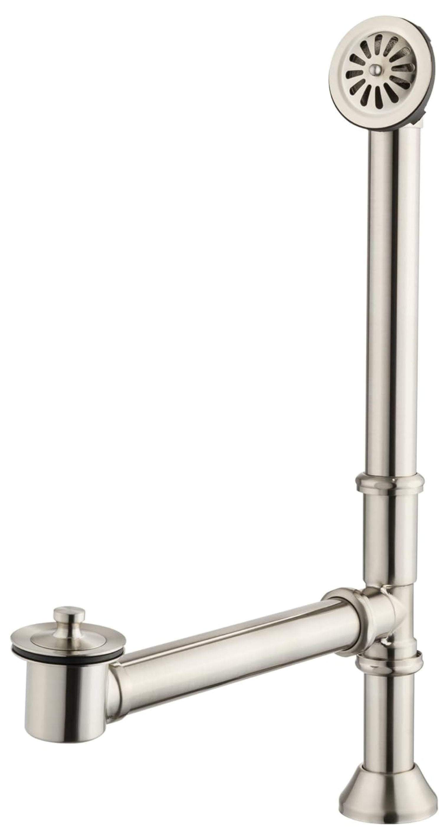 Superwum Vintage Claw Foot Tub Drain Kit with Lift and Turn Bath Drain