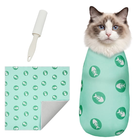 Cat Grooming Wrap for Nail Trimming, Anti-Scratch Restraint Bag, Safe Cat Nail Clipping Helper