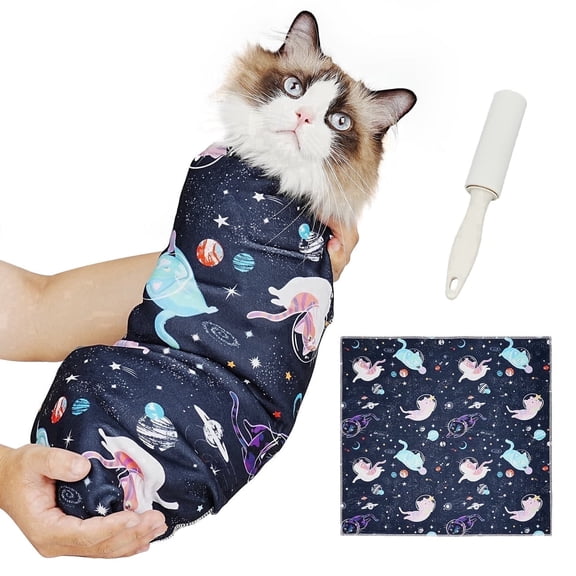 Cat Grooming Wrap for Nail Trimming, Anti-Scratch Restraint Bag, Safe Cat Nail Clipping Helper