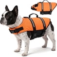 thumbnail image 1 of Supet Ripstop Dog Life Jacket, Durable Pet Flotation Vest with Adjustable Straps and Rescue Handle for Dogs Swimming, Boating and Water Activities, 1 of 8