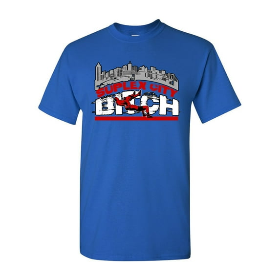 Suplex City Funny Wrestling Parody Funny Adult DT T-Shirt Tee