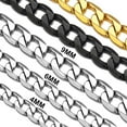 thumbnail image 1 of Suplight 4mm Cuban Curb Chain For Men Silver Stainless Steel 30 Inches Solid Miami Cuban Link Chain Necklace Hip Hop Jewelry, 1 of 7