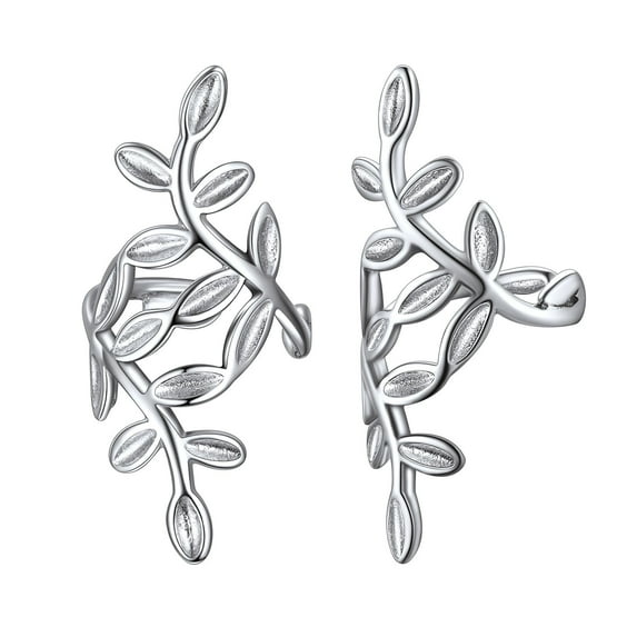 Suplight 925 Sterling Silver Ear Cuff Non Piercing Helix Cartilage Clip on Wrap Earrings for Women Gifts