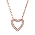 thumbnail image 1 of Suplight 925 Sterling Silver Heart Pendant Necklace CZ Necklace for Women Jewelry Gift, 1 of 8