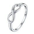 thumbnail image 1 of Suplight 925 Sterling Silver Infinity Knot Rings, Engagement Wedding Infinity Band Rings for Women, 1 of 10