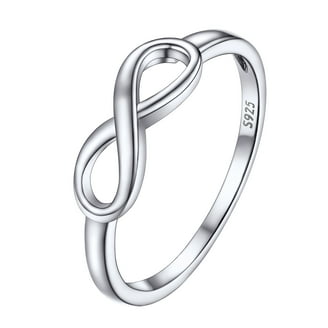 JewelersClub Sterling Silver Infinity Friendship Ring for