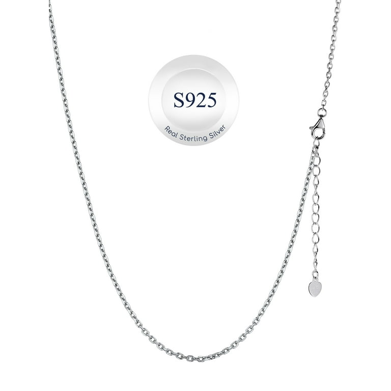 Suplight Silver Chain for Women 925 Sterling Silver Necklace