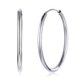 thumbnail image 1 of Suplight 925 Sterling Silver Women Silver Earrings Small Large Thin Endless Hoop Earrings 15/20/30/50/70mm, 1 of 8
