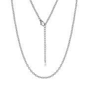Suplight Chain for Women Thin Sturdy 2mm Rolo Cable Chain for Pendants 16"-18" Stainless Steel