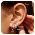thumbnail image 1 of Suplight Silver Hoop Earrings for Women Men 8/10/12/14/16/18/20MM Small Huggie Hypoallergenic Nickel Free Christmas Jewelry Gift, 1 of 7