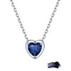 Pattern: 01.Pendant-Heart, Birthstone: September - Sapphire
