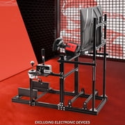 Supllueer 3060 Aluminum Racing Simulator Cockpit With Monitor Stand Fits Logitech