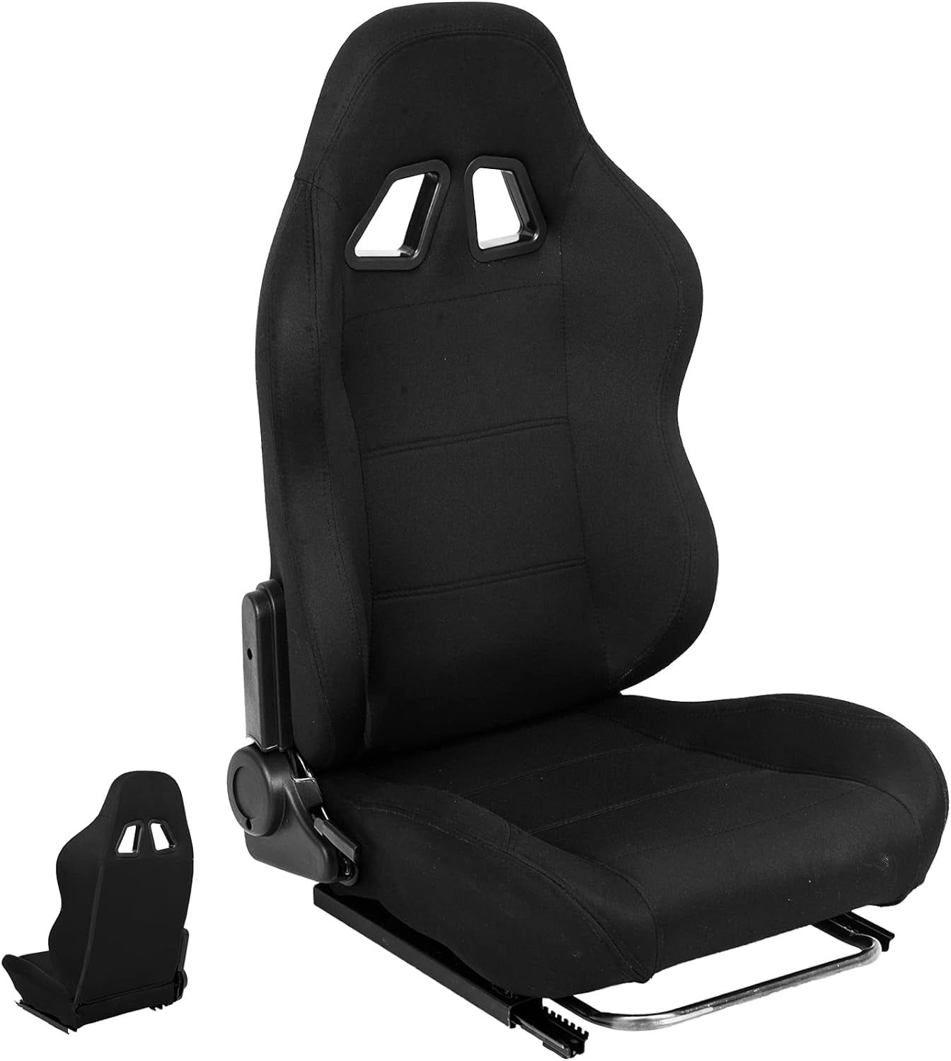 Supllueer Adjustable Gaming Racing Seat with Double Locking Slides Fit