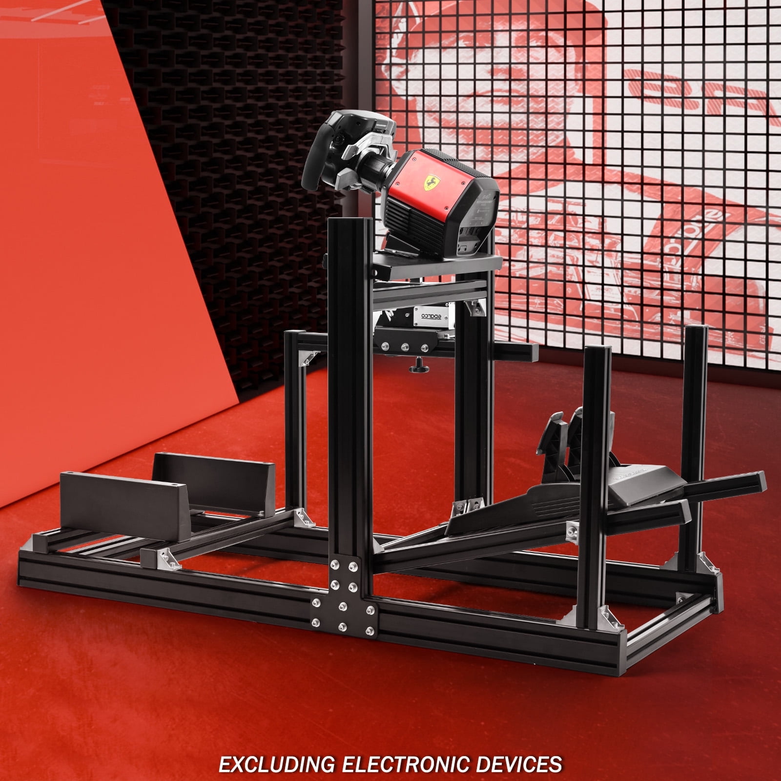 Supllueer 4080 Aluminum F1 Racing Simulator Cockpit Wheel Stand Stable ...