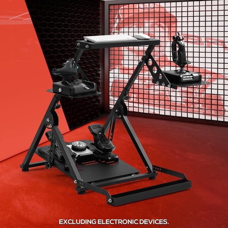 Supllueer Flight Racing Simulator Stand Cockpit Adjustable Fits For Logitech X52PRO Thrustmaster Hotaswarth A10C Fanatec.Excluding electronic devices