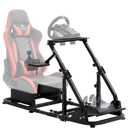 Supllueer Racing Simulator Cockpit Wheel Stand With Reinforced Support Arms Fits Logitech G29 Thrustmaster.Excluding electronic devices