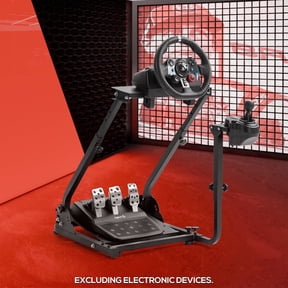 Supllueer Racing Wheel Stand Simulator Cockpit with Adjustable Shifter Mount Fits Logitech G920 G923 G29 Thrustmaster.Excluding electronic devices