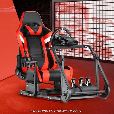 Supllueer Racing Simulator Cockpit With Bluetooth Audio Seat Fits For Logitech G920 G923 G29 Thrustmaster Fanatec.Excluding electronic devices