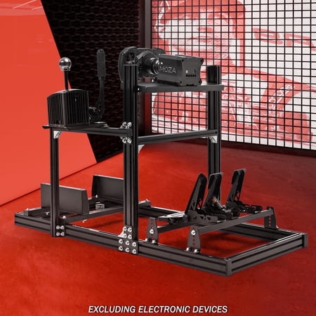 Supllueer 3060 Aluminum Professional F1 Racing Simulator Cockpit Wheel Stand Fit Logitech G923 G920 G29 Thrustmaster.Excluding electronic devices