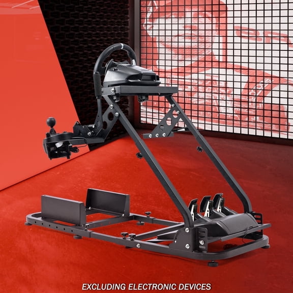 Supllueer Flight Racing Simulator Cockpit Wheel Stand Adjustable Fits Logitech G920 X52 Thrustmaster Hotaswarth A10C.Excluding electronic devices