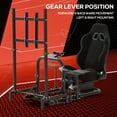 thumbnail image 1 of Supllueer Gaming Racing Simulator Cockpit With Black Seat & Monitor Mount Fit Logitech Thrustmaster T248 T300.Excluding electronic devices, 1 of 20